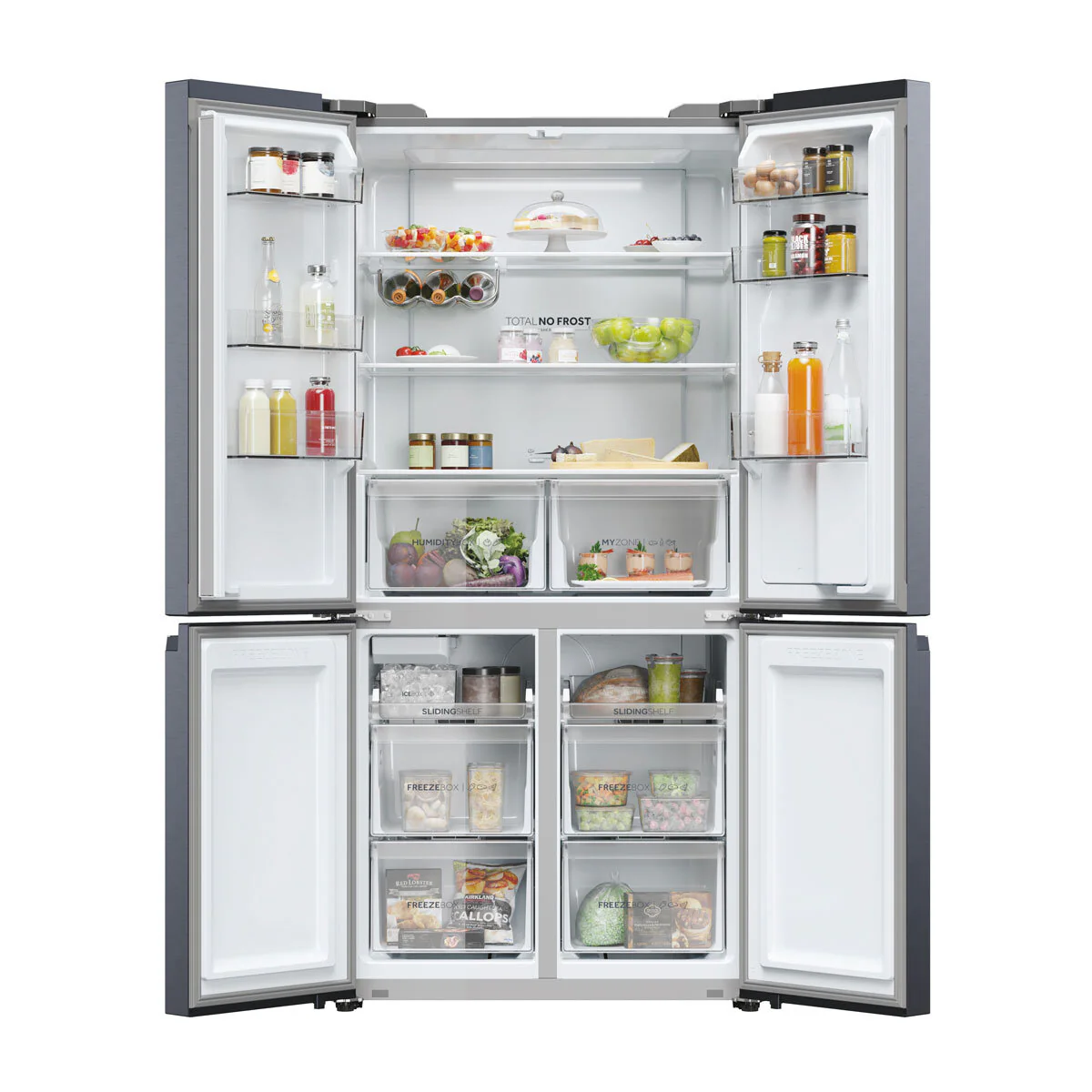 Haier Series 5 HCR5919EHMB, Multidoor Fridge Freezer, E Rated in Black - Image 3
