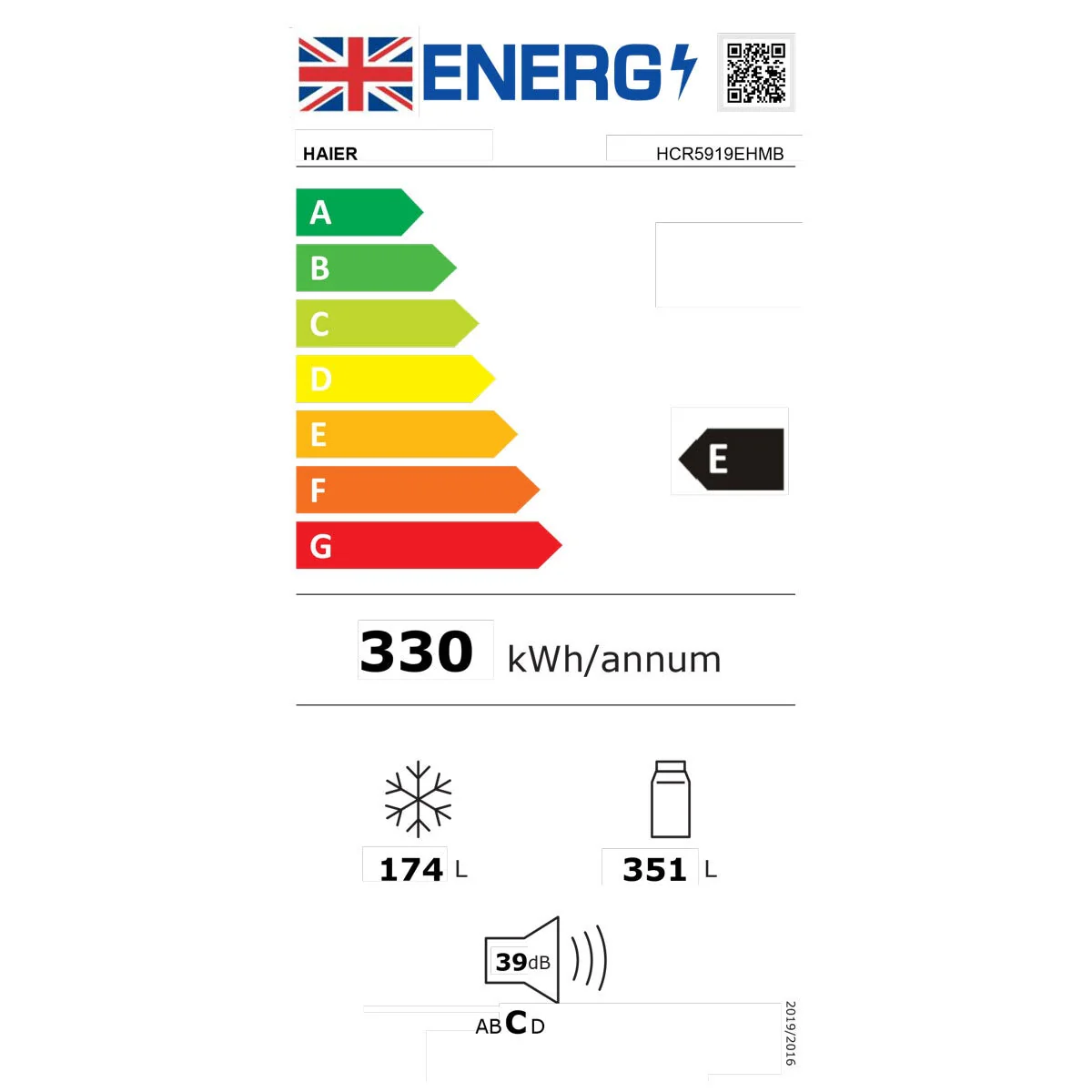 Haier Series 5 HCR5919EHMB, Multidoor Fridge Freezer, E Rated in Black - Image 8