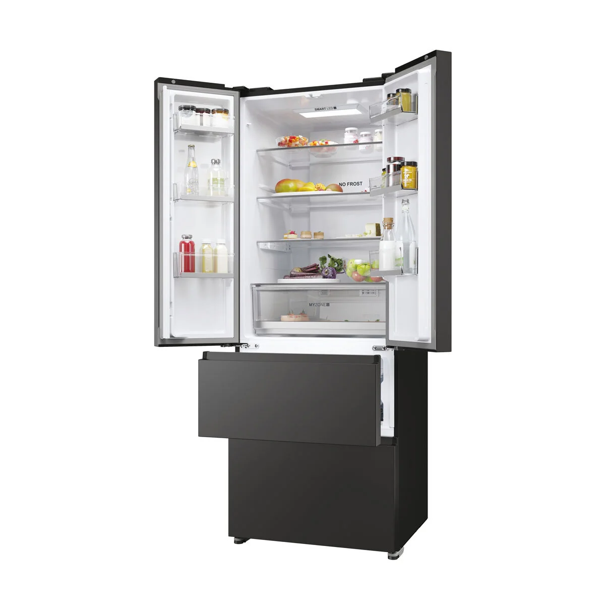 Haier Series 5 HFR5719ENPB, Multidoor Fridge Freezer, E Rated in Black - Image 3