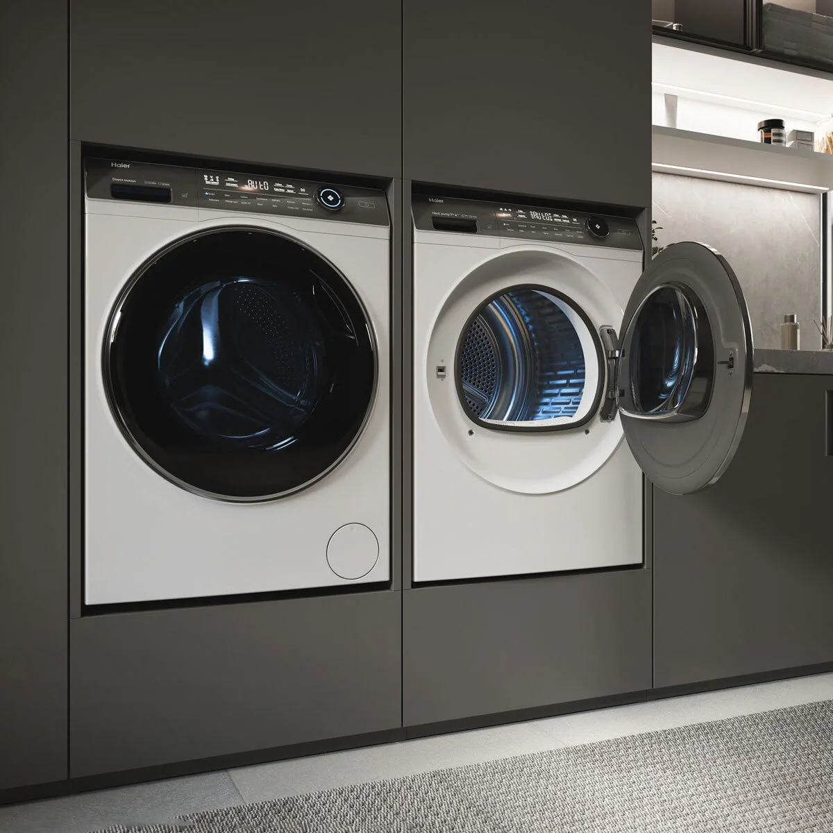 Haier Series 7 HD90-A3Q979U1 9kg Heat Pump Tumble Dryer, A+++ Rated in White - Image 5