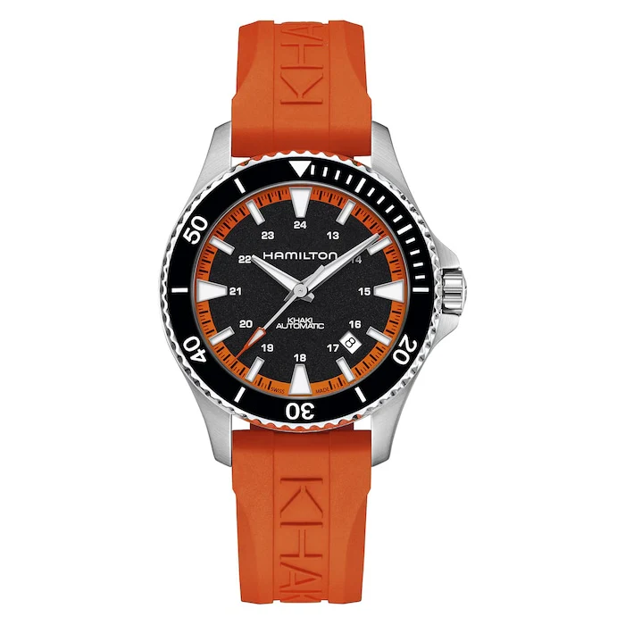 Hamilton Automatic 40mm Men’s Watch with Black Material Dial, Stainless Steel Case, 100m Water Resistant / H82395331