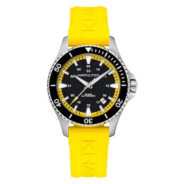 Hamilton Automatic 40mm Men’s Watch with Black Material Dial, Stainless Steel Case, 100m Water Resistant / H82395332