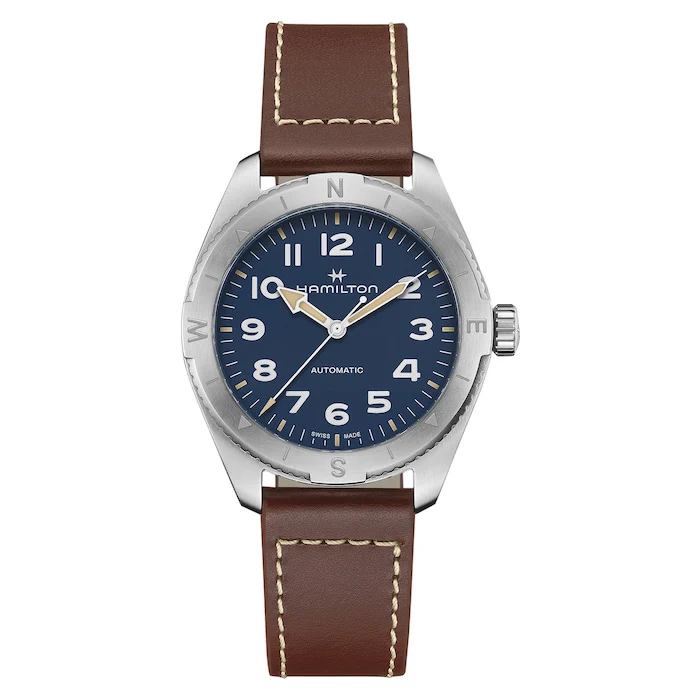 Hamilton Khaki Field Expedition 41mm Mens Watch Blue Luxury Watch Swiss Made Highâ Precision Movement Sapphire Crystal Stainless Steel Case H70315540