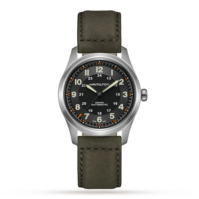 Hamilton Sport Automatic 38mm Men’s Watch with Black Material Dial, Titanium Case, 100m Water Resistant / H70205830