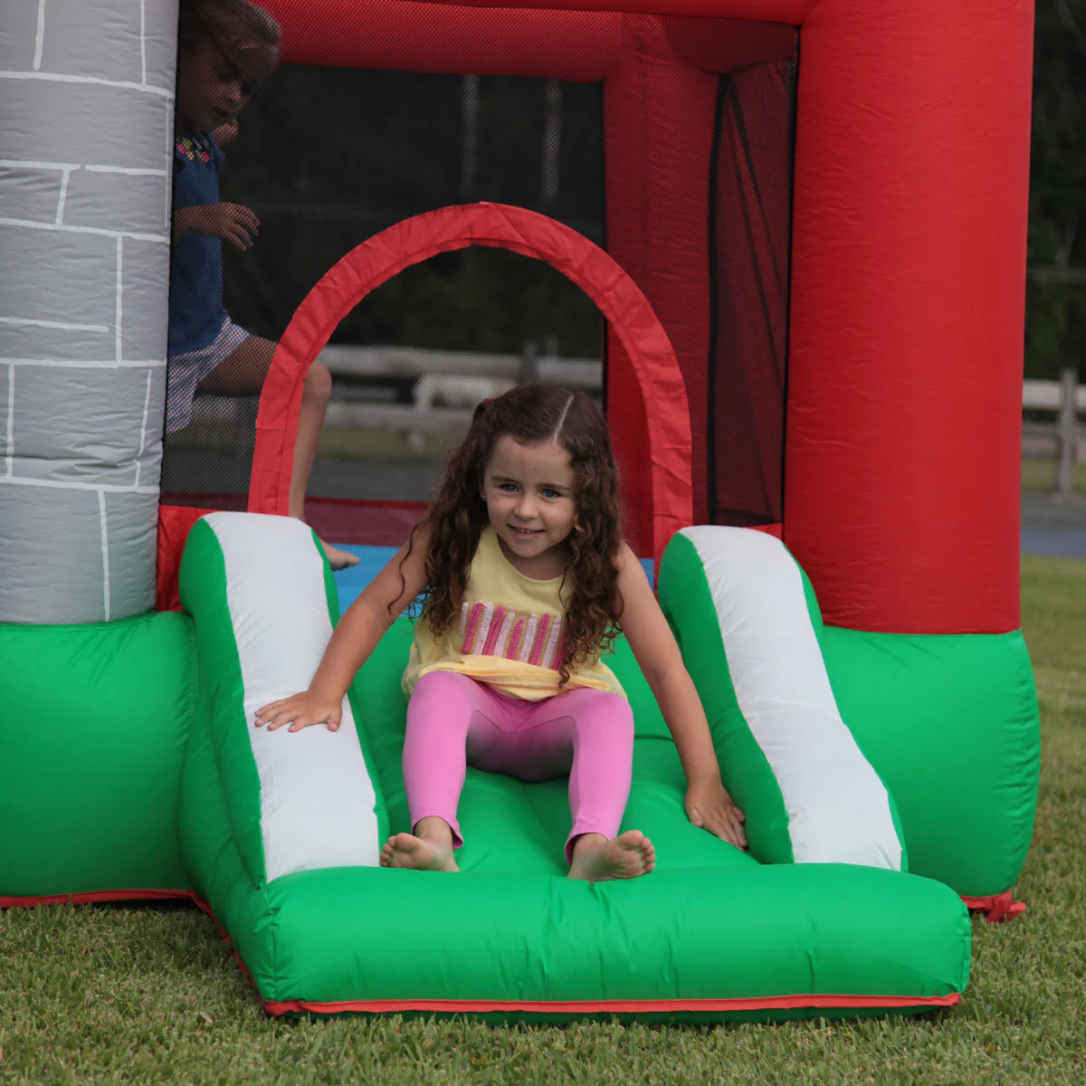 Happy Hop Happy House Bouncy Castle, Ball Pit & Slide (3+ Years) - Image 3