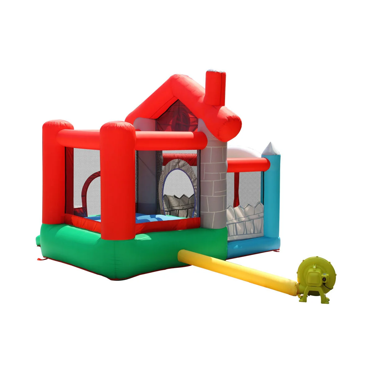 Happy Hop Happy House Bouncy Castle, Ball Pit & Slide (3+ Years) - Image 5