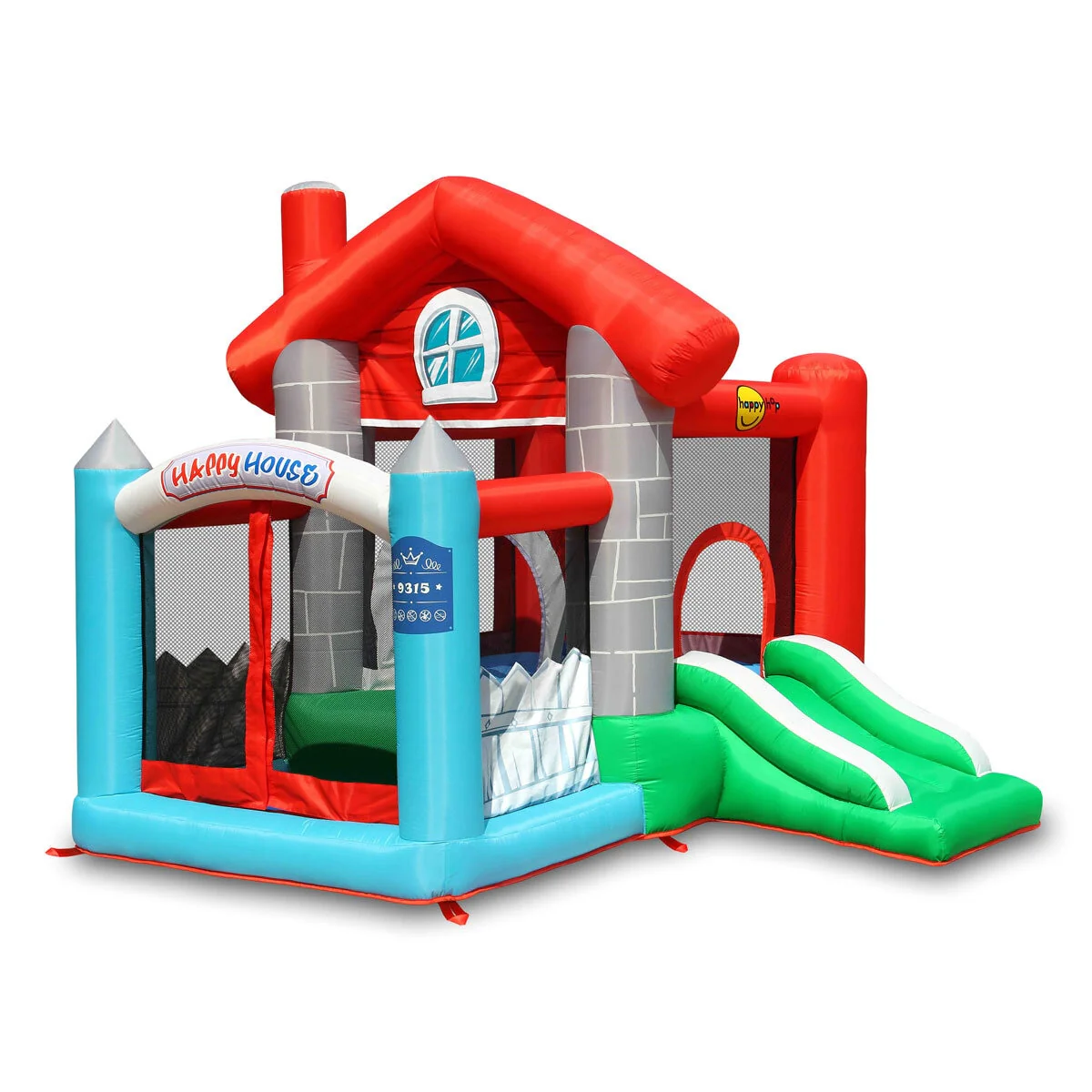 Happy Hop Happy House Bouncy Castle, Ball Pit & Slide (3+ Years) - Image 6