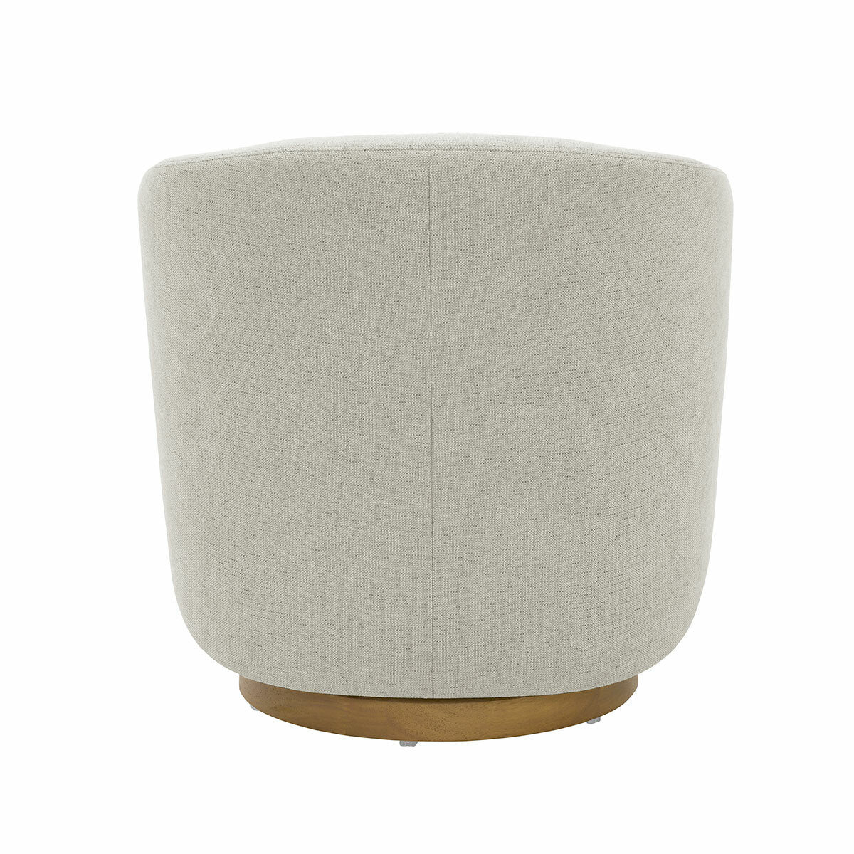 Henredon Murphy Light Grey Fabric Swivel Chair - Image 7