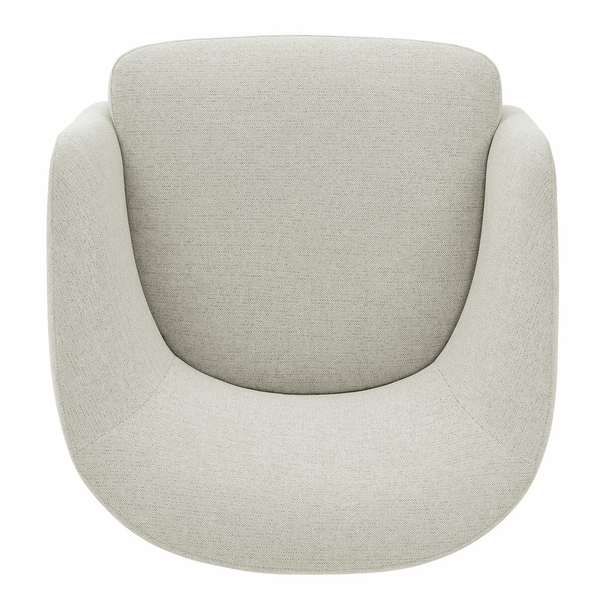 Henredon Murphy Light Grey Fabric Swivel Chair - Image 8