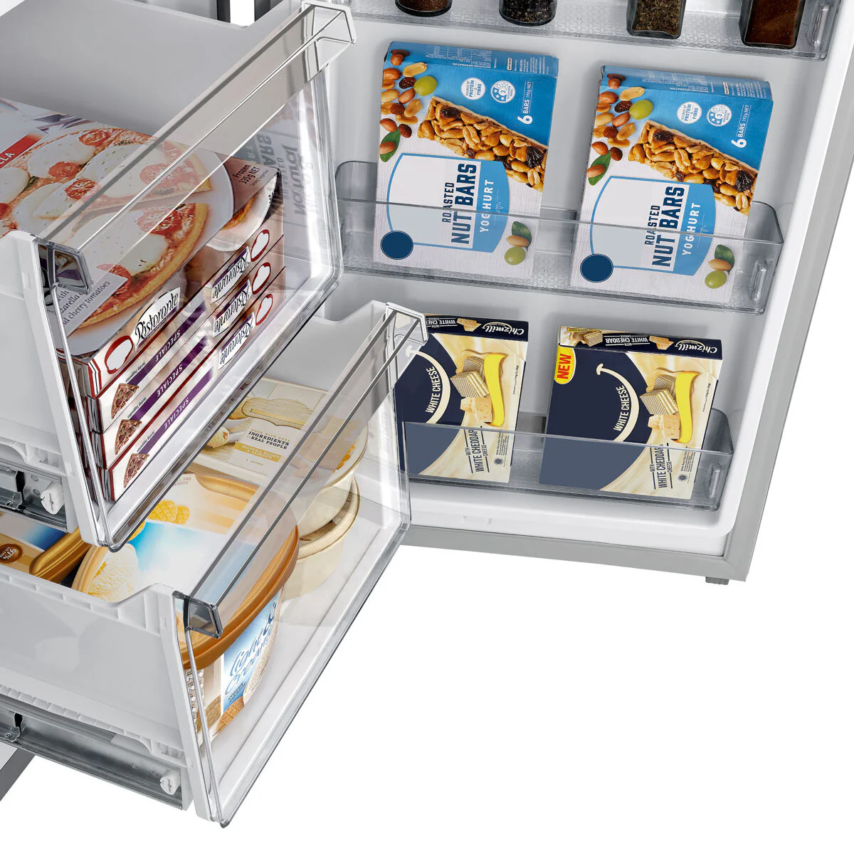 Hisense RQ5X560SFLES, Multi Door Fridge Freezer, E Rated in Stainless Steel - Image 6