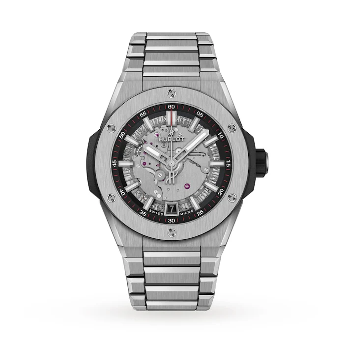 Hublot Automatic 40mm Men’s Watch with Grey Material Dial, Titanium Case, 100m Water Resistant / 456.NX.0170.NX