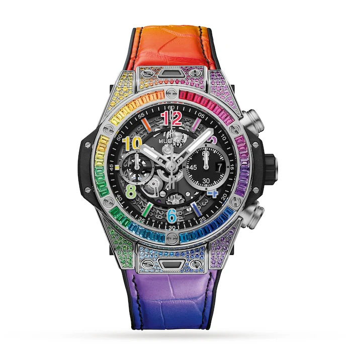 Hublot Automatic 42mm Men’s Watch with Black Material Dial, Titanium Case, 100m Water Resistant / 441.NX.1117.LR.0999