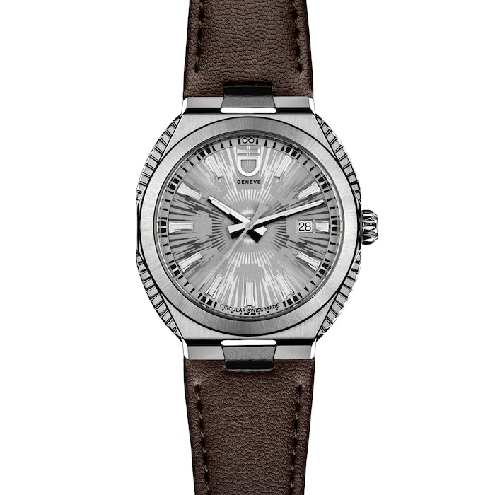 ID Genève Circular S Silver Dial Fluted Sides 41mm Luxury Watch Luxury Watch Swiss Made 2020.121G
