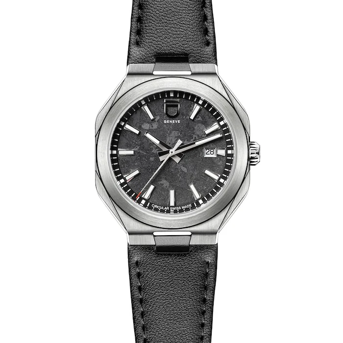 ID Genève Automatic 41mm Men’s Watch with Black Material Dial, Stainless Steel Case, 002m Water Resistant / 2020.002M