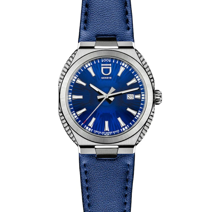 ID Genève Automatic 41mm Men’s Watch with Blue Material Dial, Stainless Steel Case, 50m Water Resistant / 2020.123G