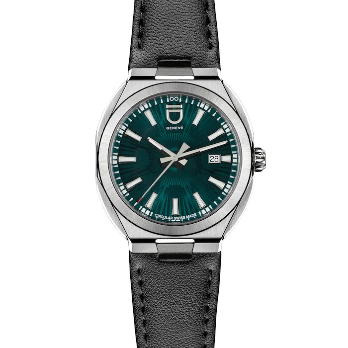 ID Genève Automatic 41mm Men’s Watch with Green Material Dial, Stainless Steel Case, 50m Water Resistant / 2020.115G