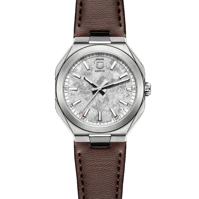 ID Genève Automatic 41mm Men’s Watch with Grey Material Dial, Stainless Steel Case, 001m Water Resistant / 2020.001M