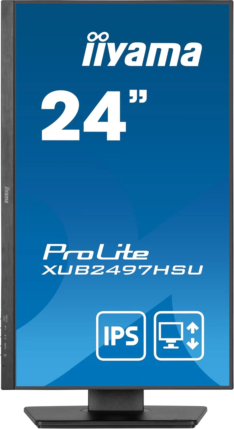 Iiyama XUB2497HSU-B2 24 inch IPS slim bezel, 100Hz, 1ms (MPRT), 1920x1080, HDMI/DP, 2 x USB, Height Adjustable Stand, TCO09 & TUV-GS, 5 Yr Warranty - Image 4