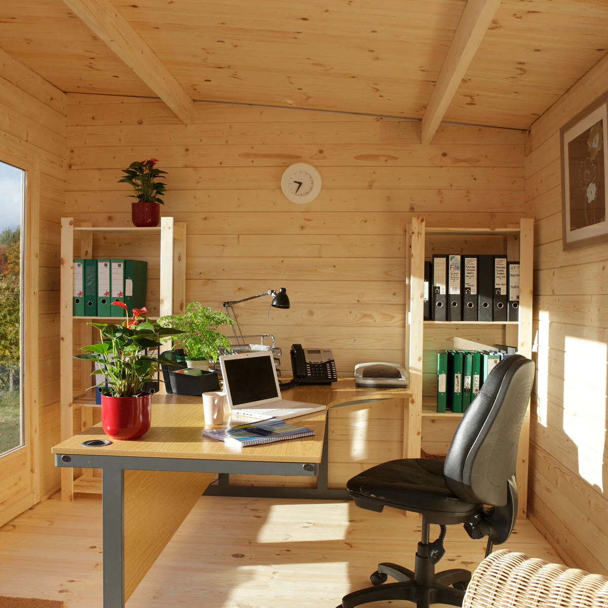 Installed Forest Garden Melbury 45mm Log Cabin 13ft 1" x 9ft 8" (4 x 3 m) - Image 4