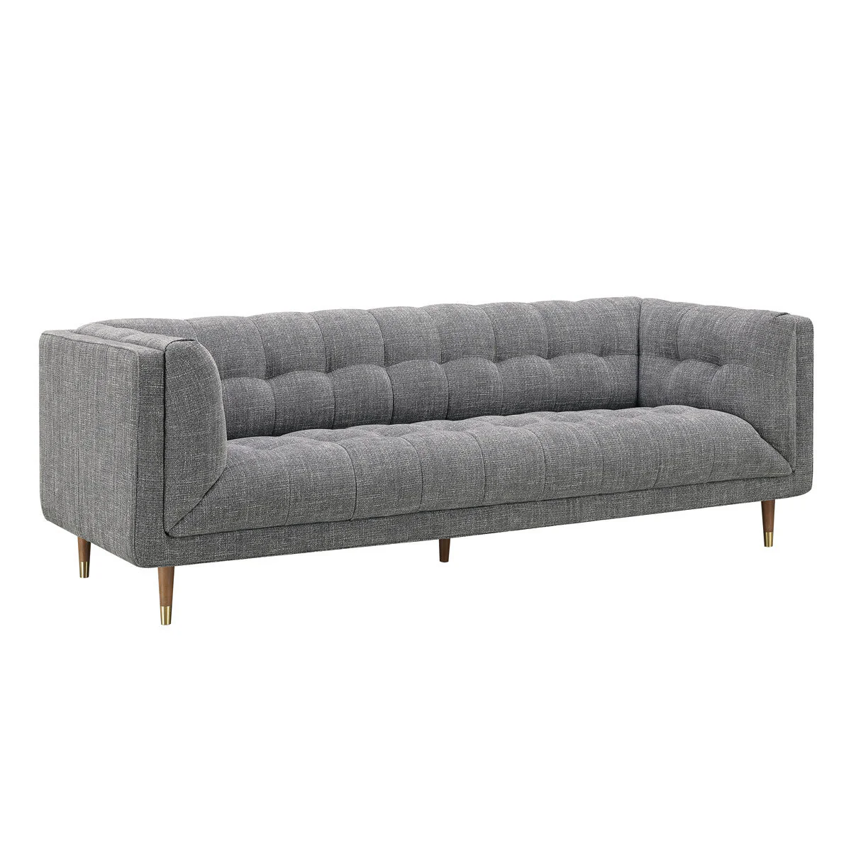 Isla Grey Fabric Large 3 Seater Sofa - Image 6