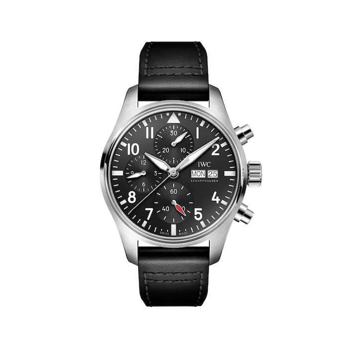 IWC Automatic 41mm Men’s Watch with Black Material Dial, Stainless Steel Case, 100m Water Resistant / IW388111