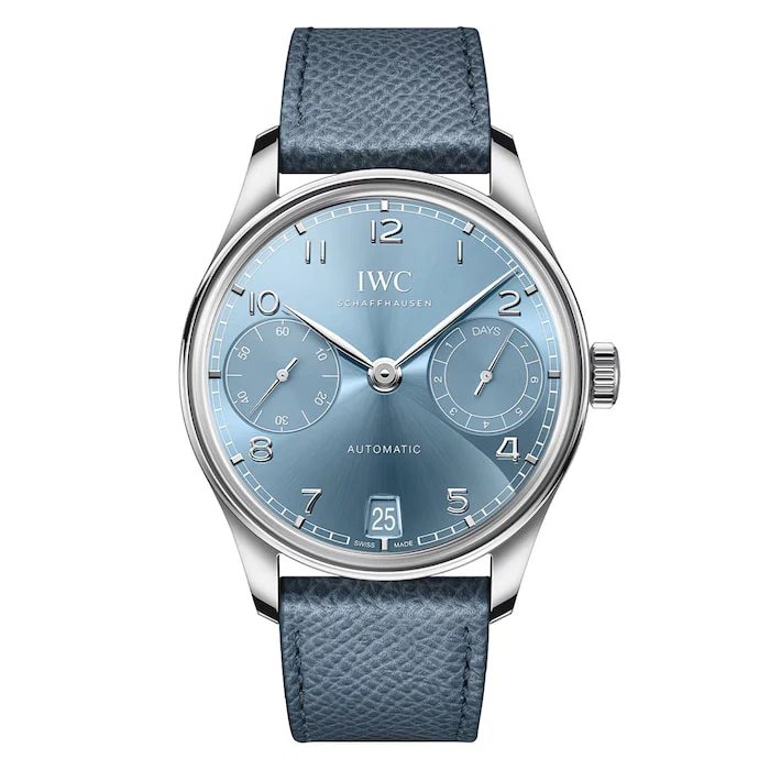 IWC Automatic 42mm Men’s Watch with Blue Material Dial, Gold Case, 50m Water Resistant / IW501708