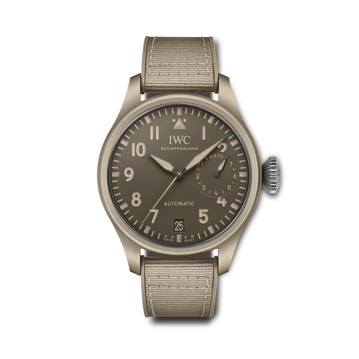 IWC Automatic 46mm Men’s Watch with Beige Material Dial, Ceramic Case, 60m Water Resistant / IW506003