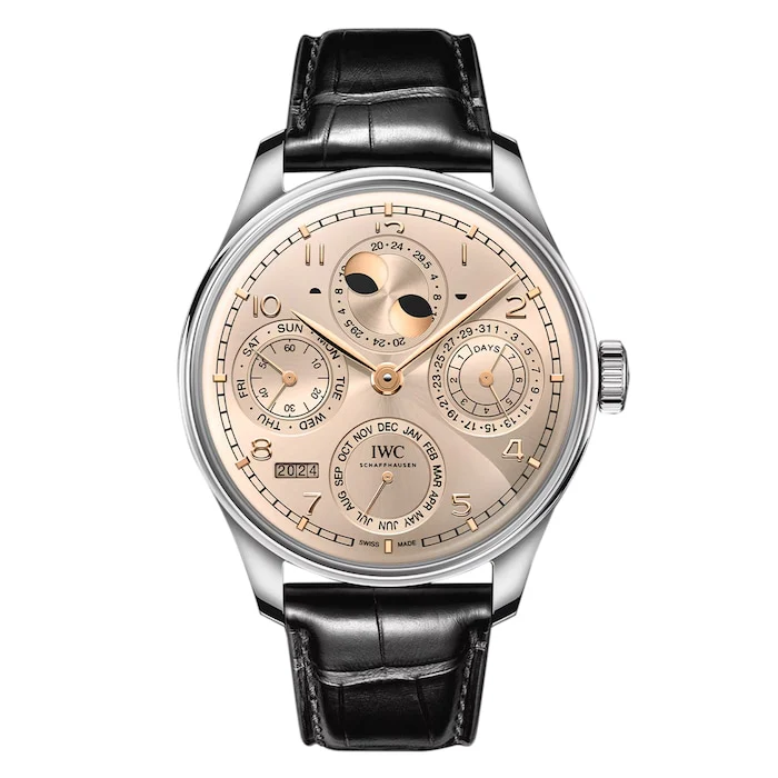 IWC Manual Wind 44mm Men’s Watch with Dune Material Dial, Gold Case, 50m Water Resistant / IW503704