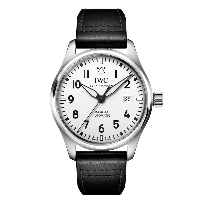 IWC Pilot Mark XX 40mm Mens Watch White Luxury Watch Swiss Made Highâ Precision Movement Sapphire Crystal Stainless Steel Case Water Resistant IW328207