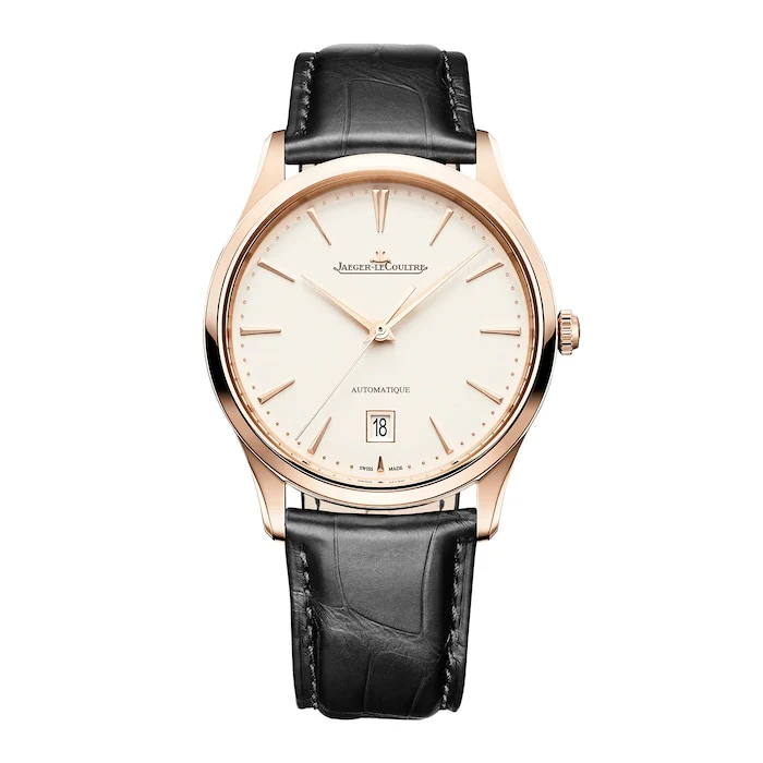 Jaeger-LeCoultre Automatic 39mm Men’s Watch with Beige Material Dial, Gold Case, 30m Water Resistant / Q1232511