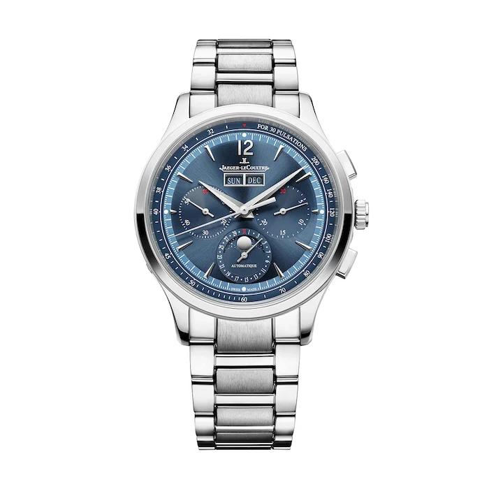 Jaeger-LeCoultre Heritage Automatic 40mm Men’s Watch with Blue Material Dial, Stainless Steel Case & Bracelet, 50m Water Resistant / Q4138180