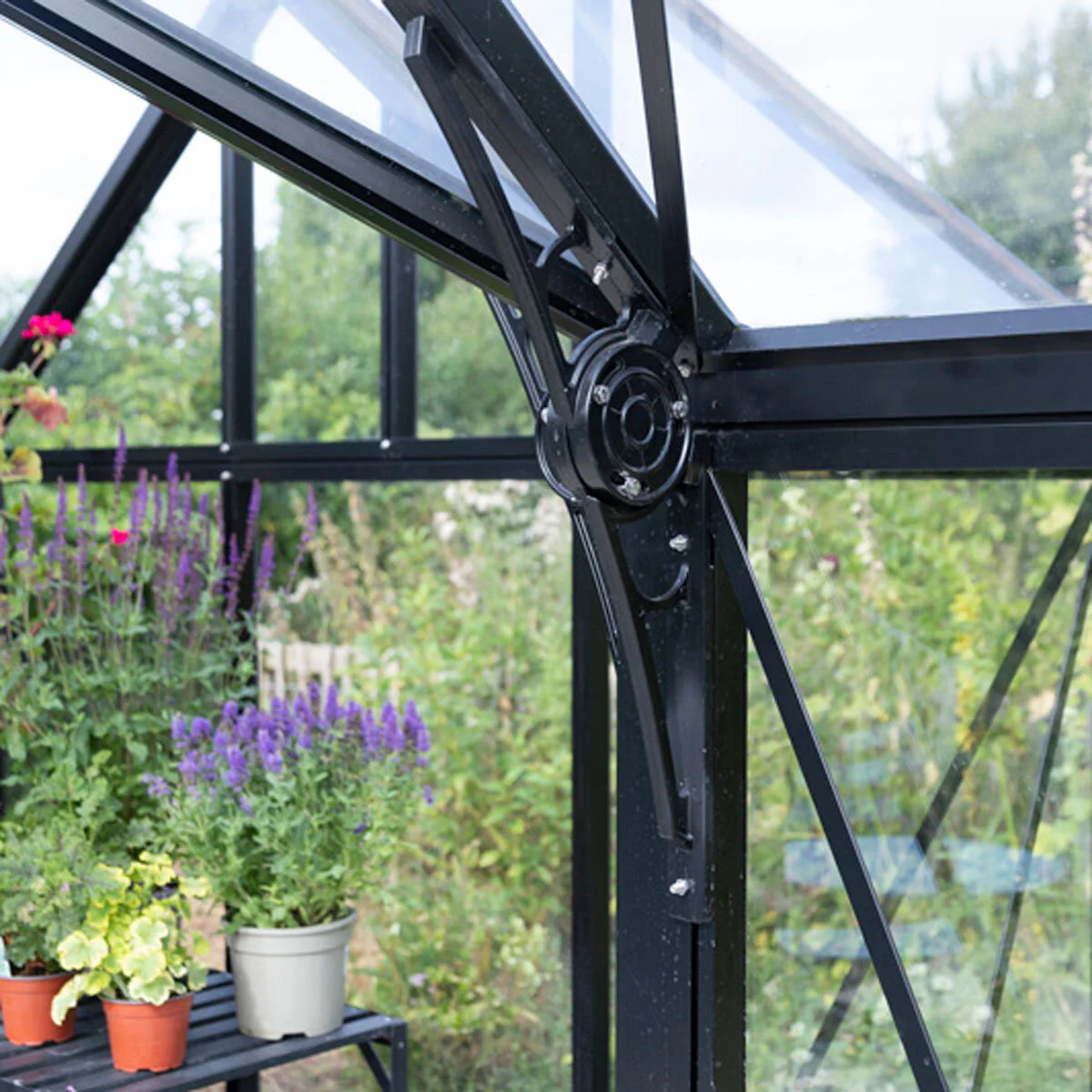 Janssens Elsene 10ft 4" x 13ft 2" (3.2 x 4m) Aluminium Greenhouse Package - Image 3