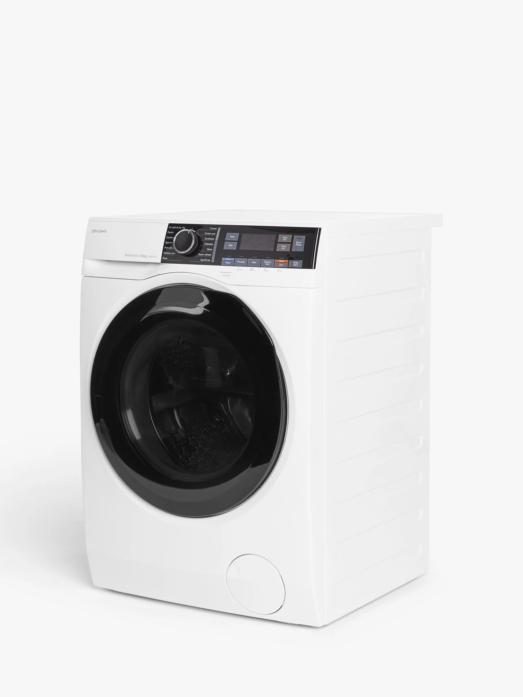John Lewis JLWD1615 Freestanding Washer Dryer, 10kg/6kg Load, 1600rpm Spin, White - Image 6