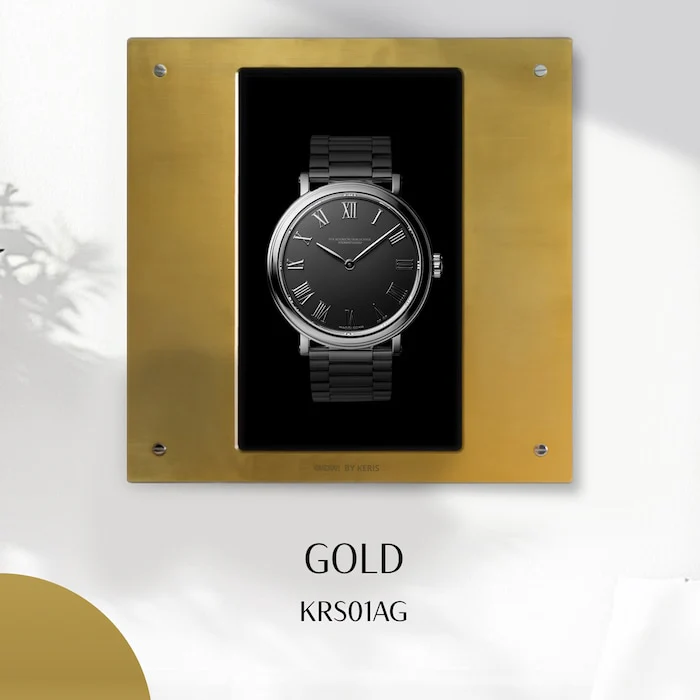 Keris Watch on Wall Display Gold Luxury Watch Swiss Made High Precision Movement Sapphire Crystal KRS01AG