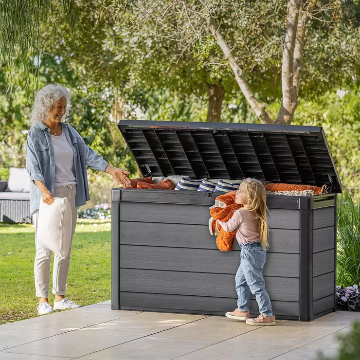 Keter Cortina 757 Litre Outdoor Storage Deck Box - Image 3