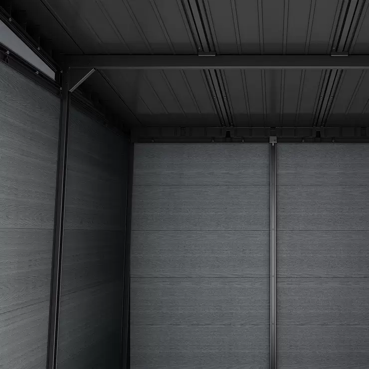 Keter Newton Plus 7ft 4" x 7ft 6" (2.2 x 2.3m) Storage Shed with Side Entry - Image 4