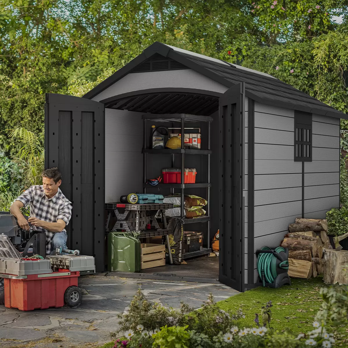 Keter Premier 7ft 5" x 11ft 6" (2.3 x 3.5m) Storage Shed - Image 7