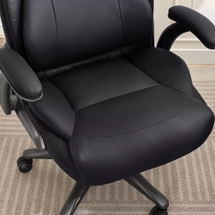 La-Z-Boy Air Lumbar Manager's Office Chair with Flip Up Arms, Black - Image 5