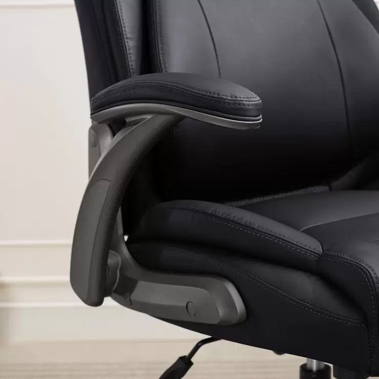 La-Z-Boy Air Lumbar Manager's Office Chair with Flip Up Arms, Black - Image 6