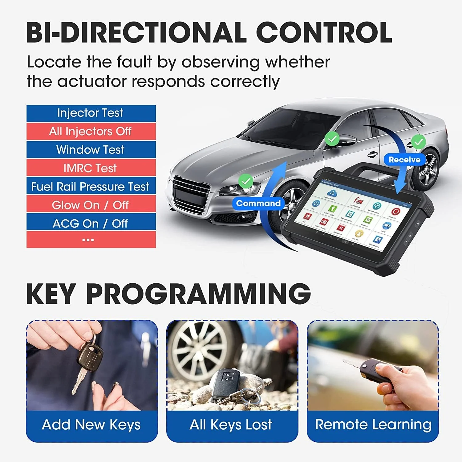LAUNCH X431 PAD VII, 2023 J2534 Reprogramming Tool, ECU Online Coding, Topology Map Intelligent Diagnostic Scanner, 2 Years Free Update, Upgraded of X431 PAD3/ V+, 50+ Services, Bi-Directional Control - Image 4