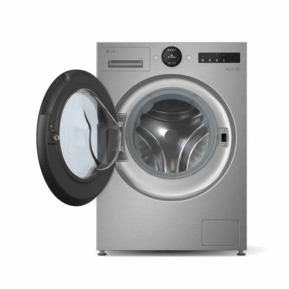 LG F4X7011TSB 11kg, 1400rpm, Washing Machine, A Rated in Silver - Image 2