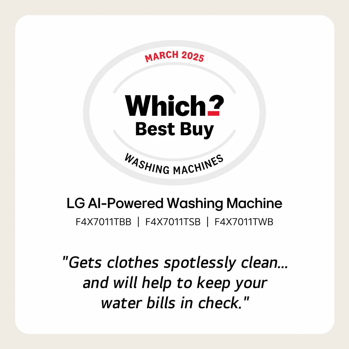 LG F4X7011TSB 11kg, 1400rpm, Washing Machine, A Rated in Silver - Image 7
