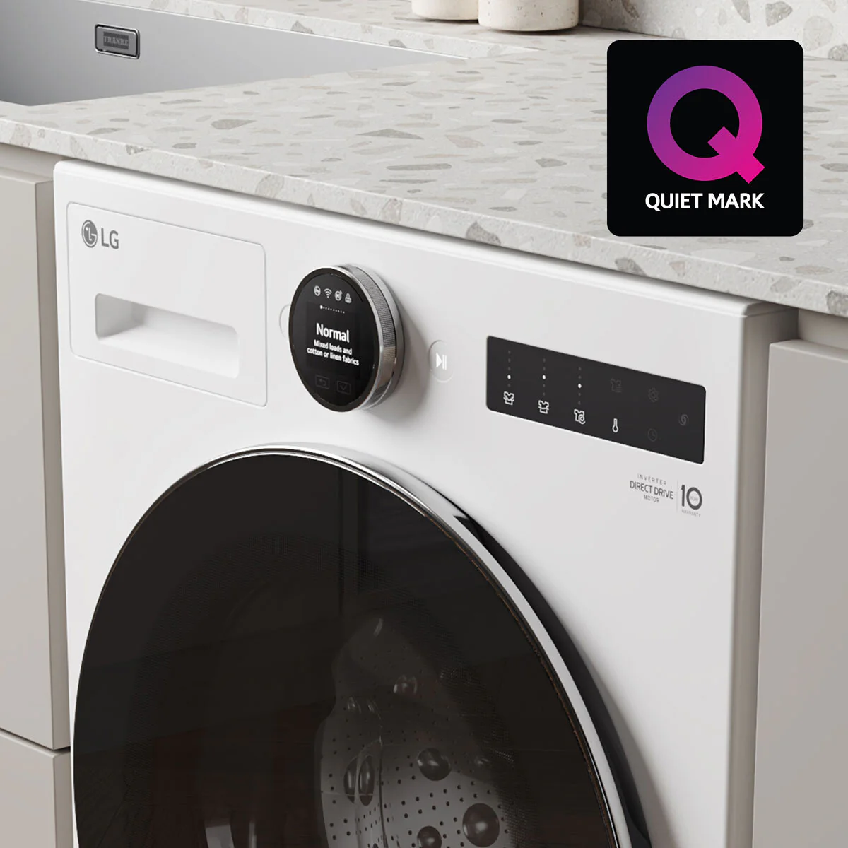 LG F4X7013TWB, 13kg, 1400rpm, Washing Machine, A Rated in White - Image 5