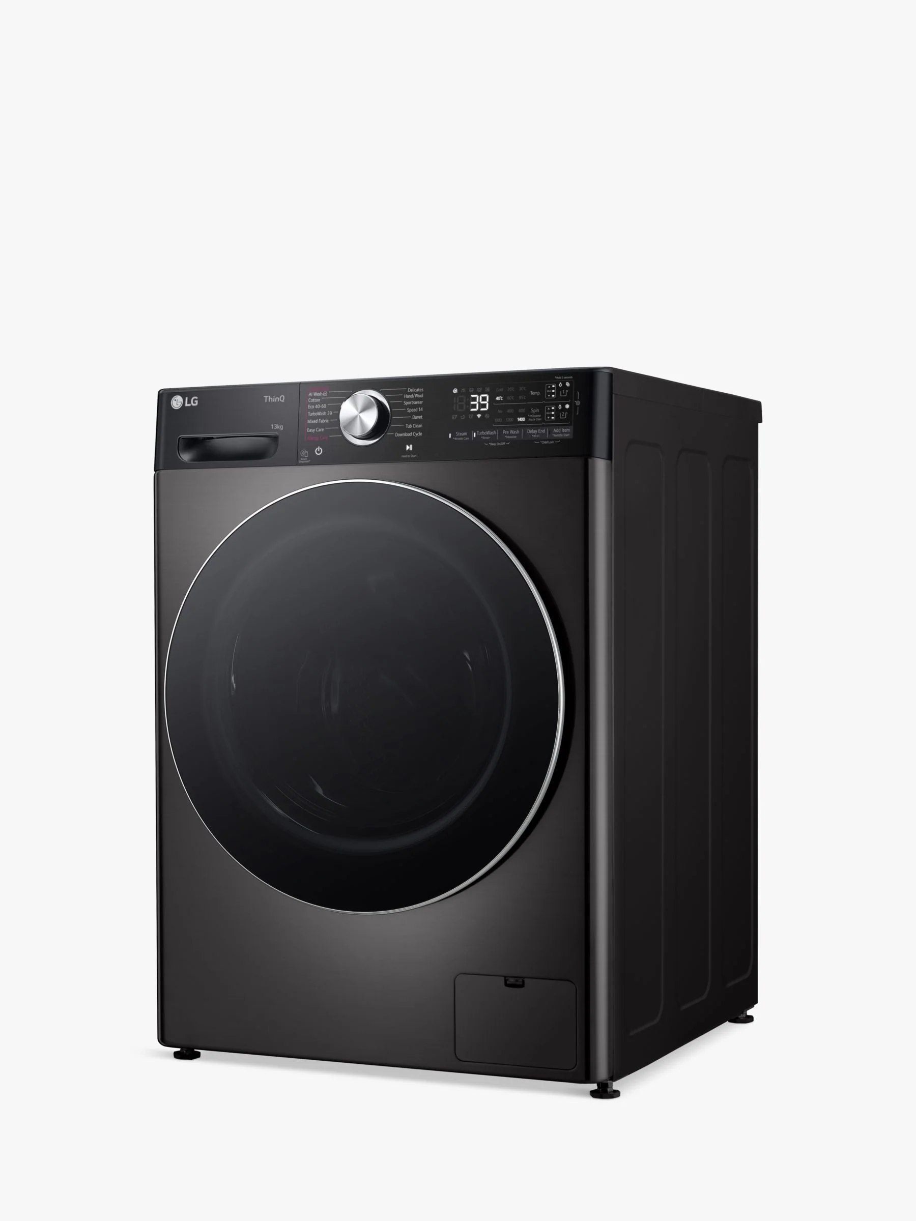 LG F4Y913BCTA1 Freestanding Washing Machine, LG F4Y913BCTA1 13kg Load, 1400rpm Spin, Black - Image 6