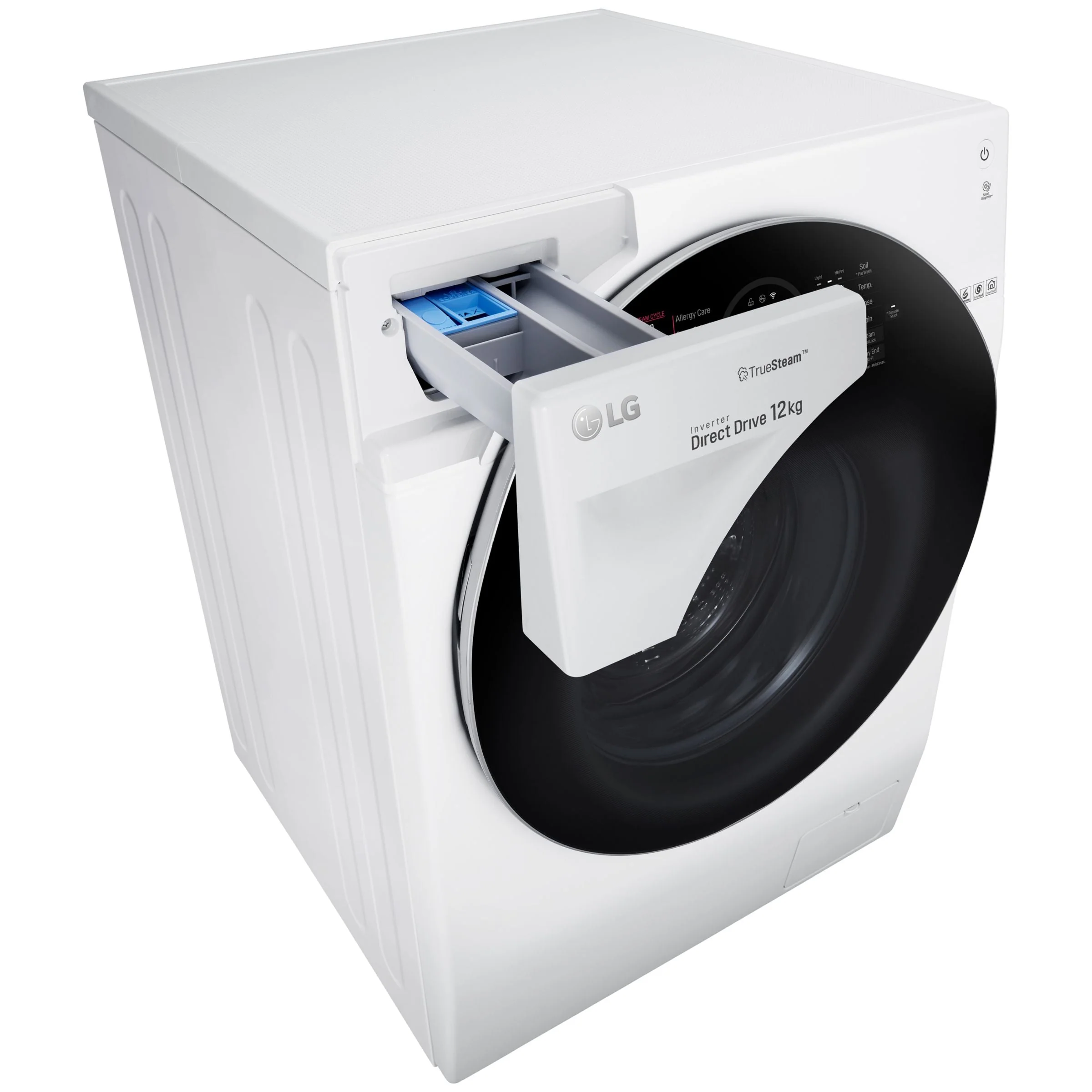 LG FH4G1BCS2 Freestanding Washing Machine, 12kg Load, 1400rpm Spin, White - Image 7