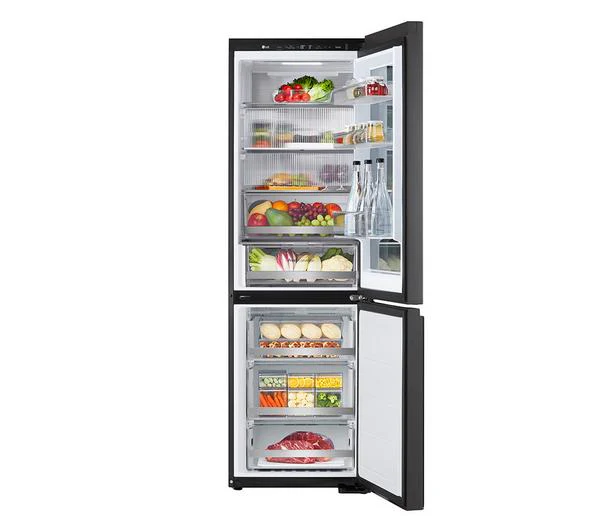 LG InstaView GBG5160CEV 60/40 Fridge Freezer – Smart Wi-Fi Connected, Essence Black Steel, - Image 4
