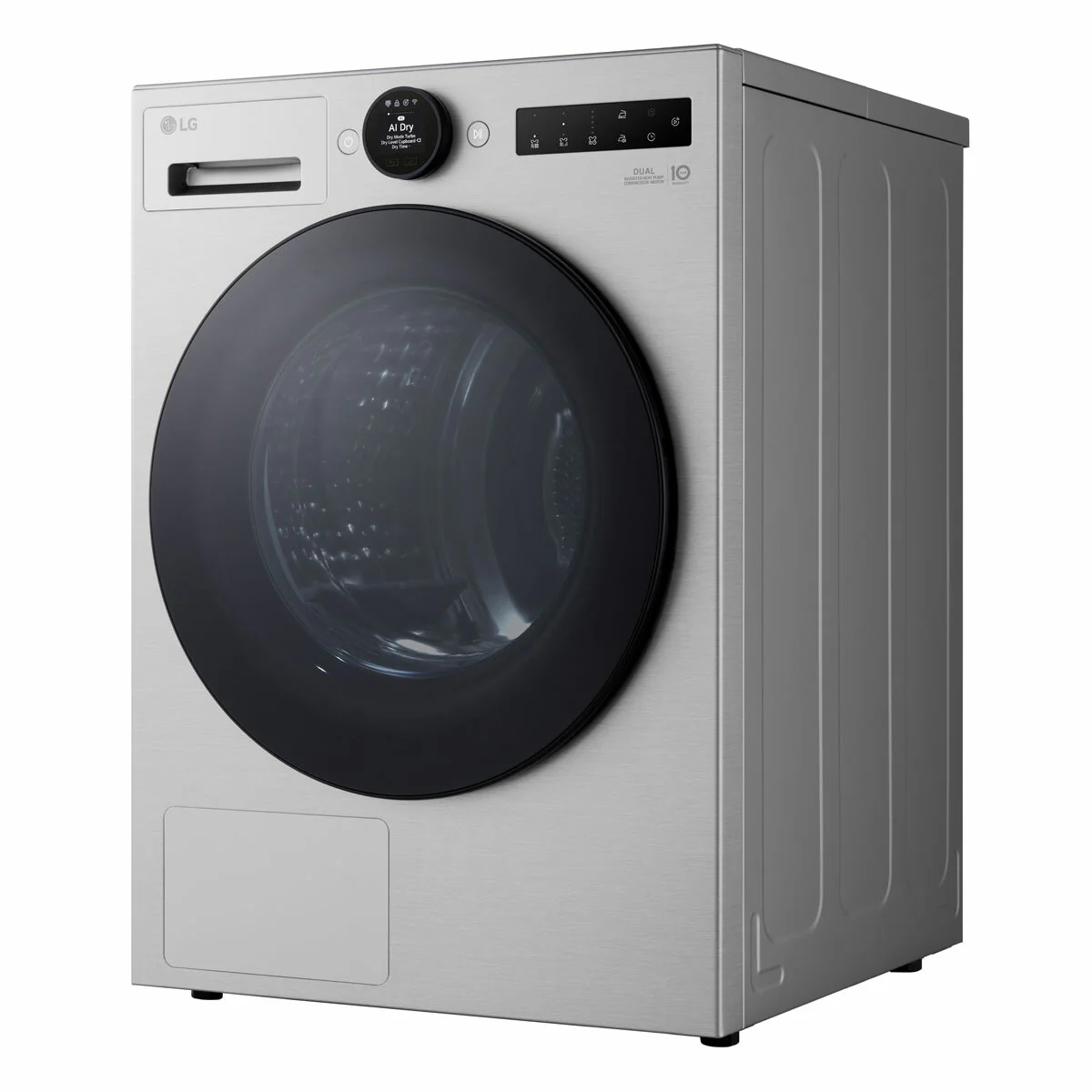 LG RHX7009TSB 9kg Heat Pump Tumble Dryer, A+++ Rated in Silver - Image 3