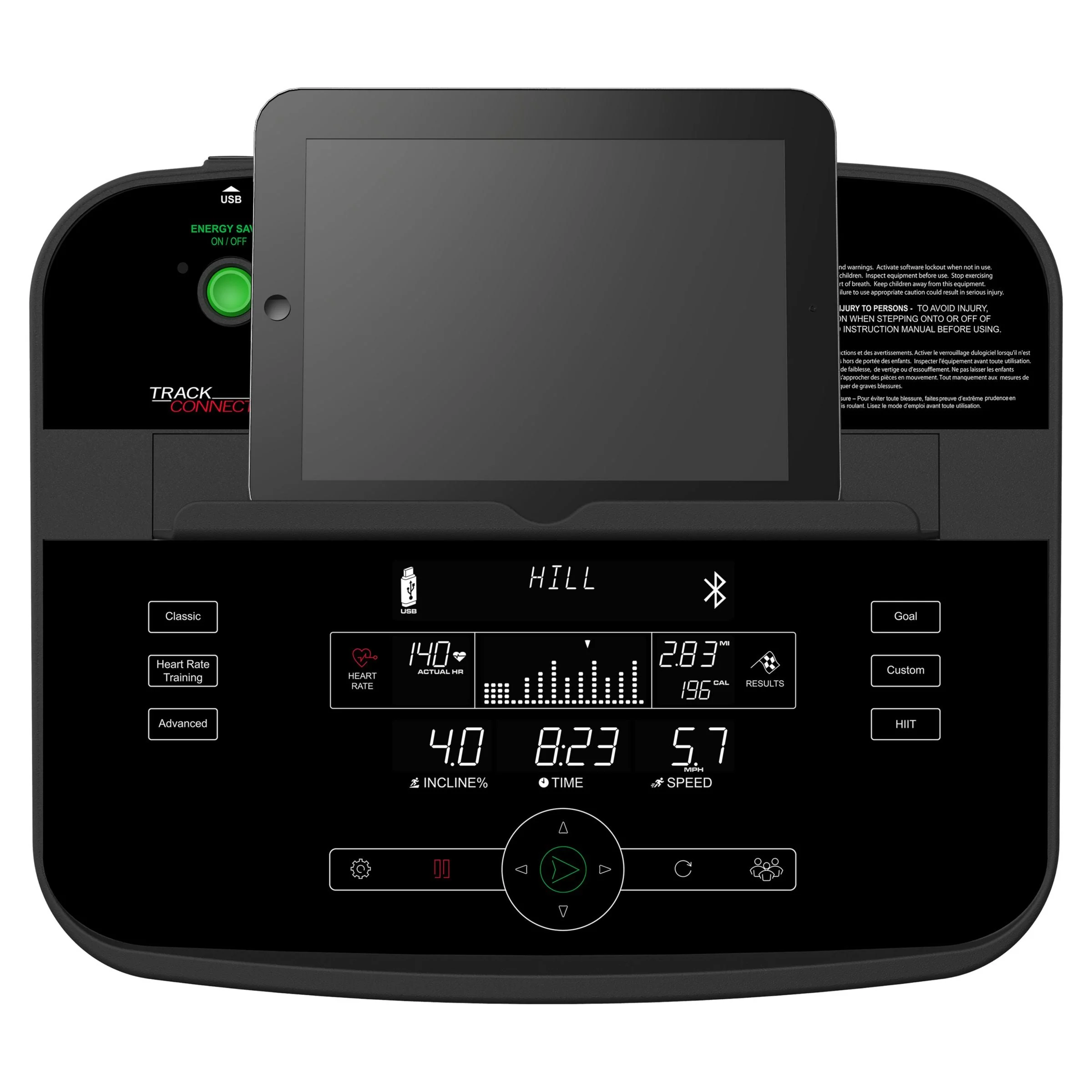 Life Fitness T5 Treadmill, Track Connect Console, Silver - Image 9