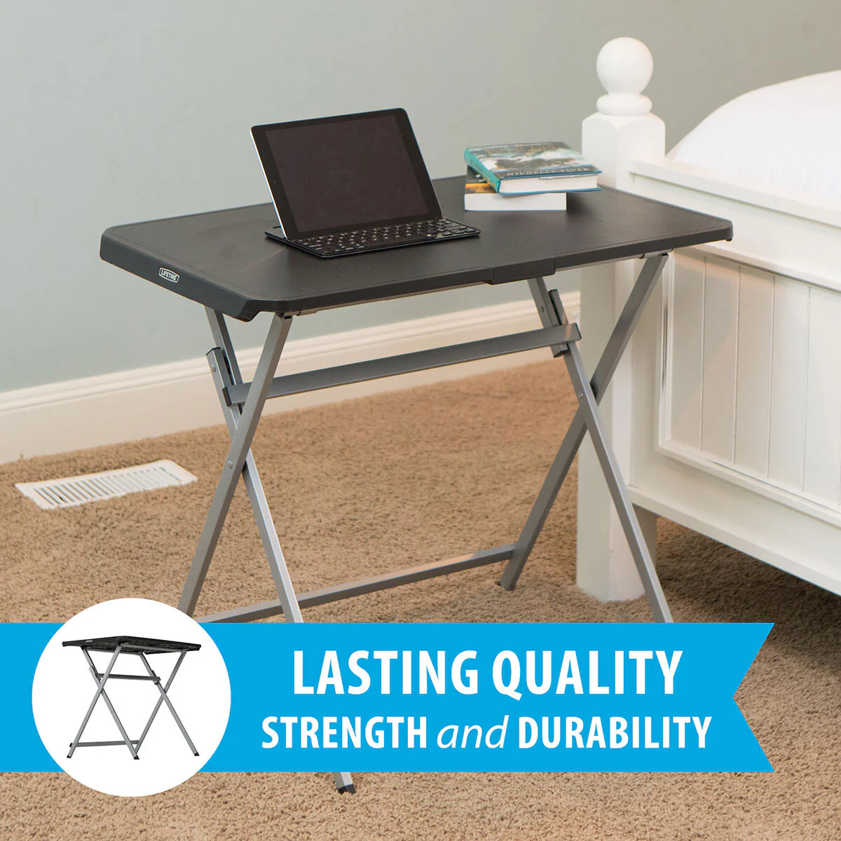 Lifetime 30" (2.5ft) Black Personal Commercial Table - Image 6