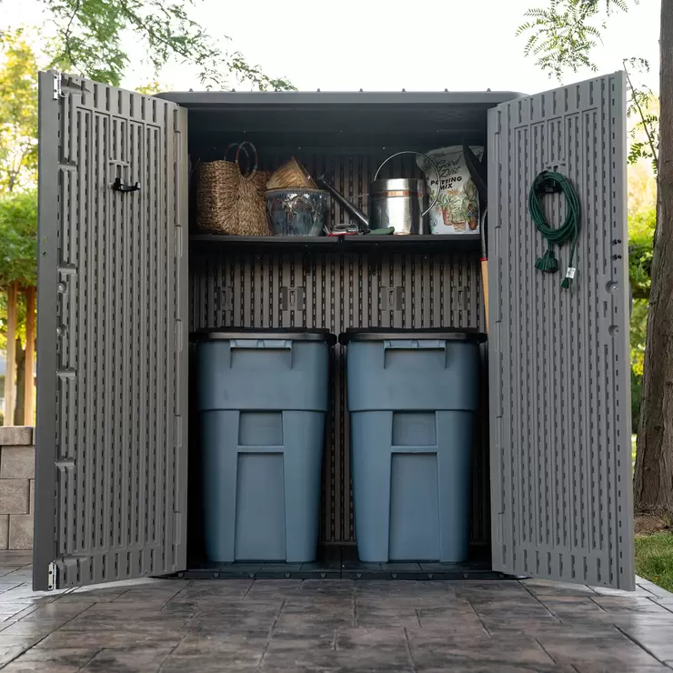 Lifetime 4ft 8" x 3ft 2" (1.47 x 0.97m) Rough Cut Vertical 2,060 Litre Storage Shed - Model 60375U - Image 3